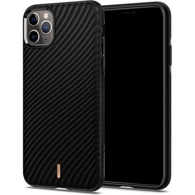 Spigen Ciel Wave Shell Case - дизайнерски силиконов (TPU) калъф за iPhone 11 Pro (черен)