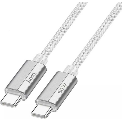 Hoco U134 USB C na USB C QC 3.0 PD 60W opletený 1,2m bílý