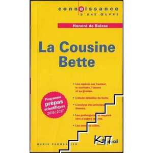 La cousine Bette, Honoré de Balzac (ISBN: 9782842915797)