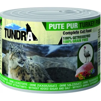 TUNDRA grain free - консерва за котки с чисто пуешко месо, БЕЗ ЗЪРНО, 200 гр, Германия - 704ve