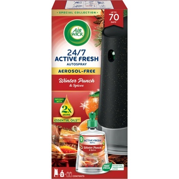 Air Wick Автоматичен освежител за въздух Air Wick Active Fresh с пълнител за плодове Winter Punch 228ml (3328586)