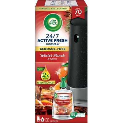 Air Wick Автоматичен освежител за въздух Air Wick Active Fresh с пълнител за плодове Winter Punch 228ml (3328586)