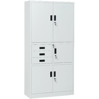 Carmen Метален шкаф Carmen CR-1281 Е K - сив