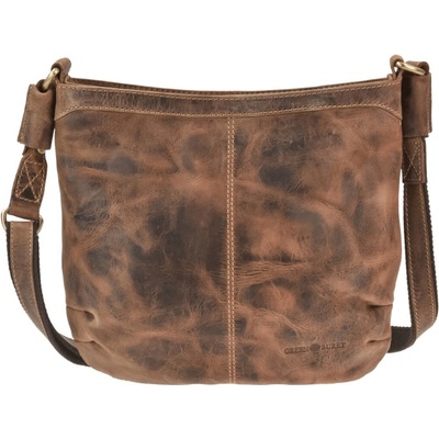 Greenburry kožená crossbody kabelka 1655A-25 hnědá