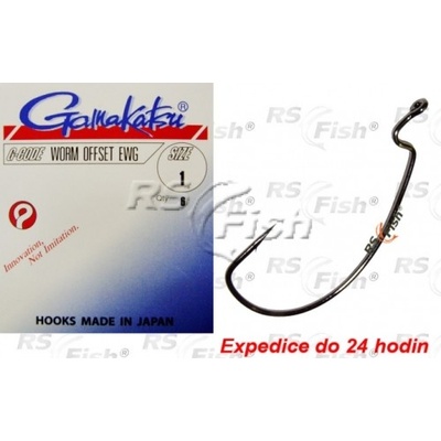 Gamakatsu Worm Offset EWG vel.4 6 ks