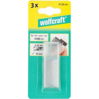 Wolfcraft břit náhradní 3ks pro kovovou škrabku 4126000