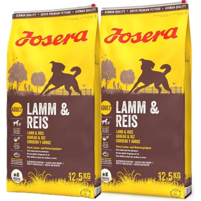 Josera Adult Lamb & Rice 2 x 12,5 kg