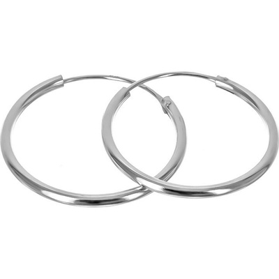 Argento Strieborné náušnice kruhy - 25 mm priemer 65559