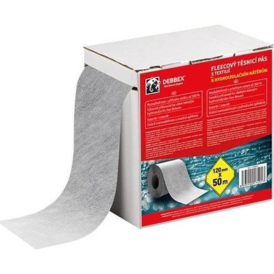 Den Braven Fleecový tesniaci pás s textíliou 120 mm x 50 m