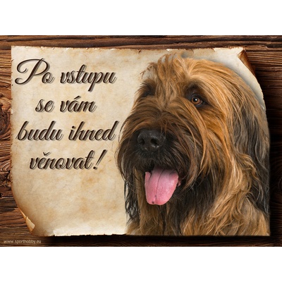 Sport hobby Cedulka Briard III Po vstupu CP424 15 x 11 cm