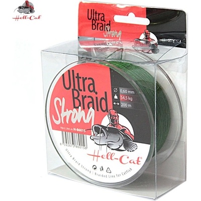 Hell-Cat Šnúra Ultra Braid Strong green 200m 0,60mm 54,5kg