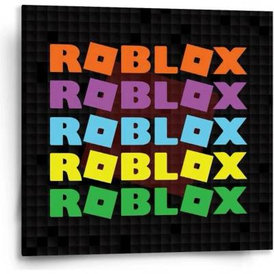 Sablio Obraz ROBLOX Barevný text - 50x50 cm