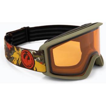 Dragon Скиорска маска DRAGON DXT OTG leafy camo/lumalens amber