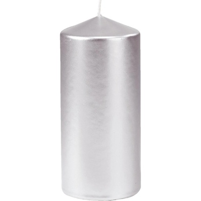 Sviečka PILLAR strieborná (6ks) 100023860