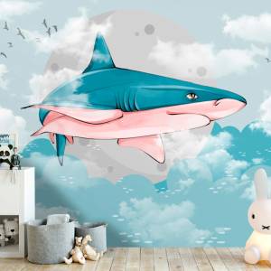 Art Gift Decor Фототапет - Летяща акула