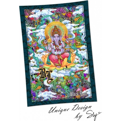 Plátno na zeď s motivem Ganesha Black Leaf