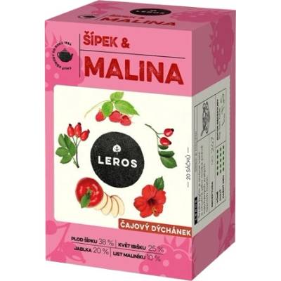 LEROS Čajové posedenie so šípkami a malinami 20 x 2 g