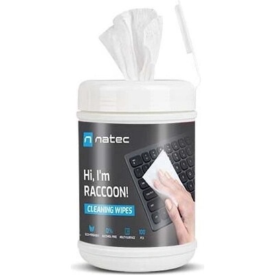 Natec Cleaning Wipes Raccoon 10x10 cm 100-Pack (NSC-1796)