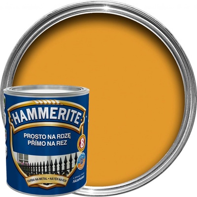 Akzo Nobel Hammerite přímo na rez hladký-žlutý,2,5L