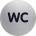 Durable Piktogram WC text