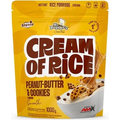 Amix Nutrition Cream of Rice Mr. Popper´s Cookie arašidové maslo 1 kg