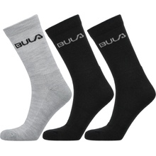 Bula 2PK WOOL SOCK Černá Šedá Bílá