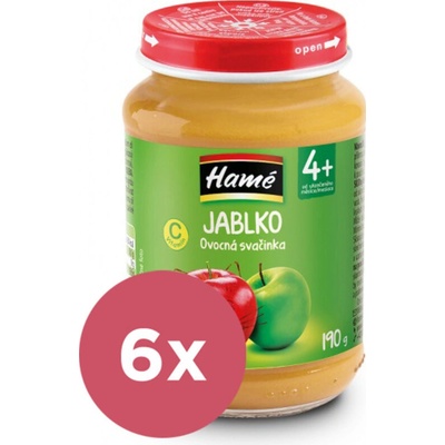 HAMÉ Jablko 4+ 6 x 190 g