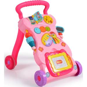 Moni Играчка за прохождане Moni Toys - Dreams, розова (109255) Проходилка