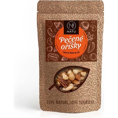 NATU Pečené oříšky s medem a solí 200 g