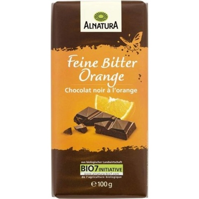 Alnatura Bio jemná tmavá čokoláda s pomerančem 100 g