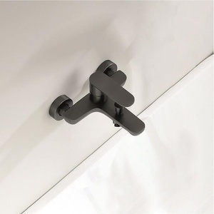 Inter Ceramic Стенен смесител за вана и душ ВЕНЕЦИЯ ICF 6066328GG, сив, 17.6х9.6x19см (6066328GG)