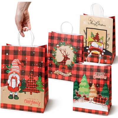 Papierová vianočná taška Allbag 33x26x12 cm pre deti