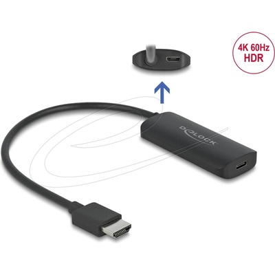 Delock адаптер HDMI-A мъжко към USB Type-C женско (DP Alt Mode) 4K 60 Hz (DELOCK-63251)