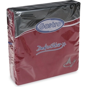 Gastro Dekostar 88008 servítky 2V bordové 40ks 40x40cm