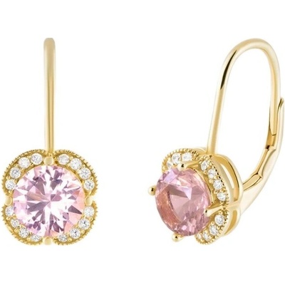 Preciosa Pozlacené náušnice s kubickou zirkonií Preciosa Astralis Spotlight 5461Y69