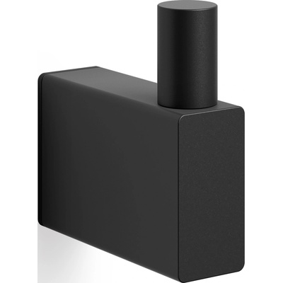 ZACK Закачалка за кърпа Linea единична черна (40580)