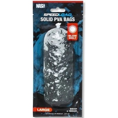 Kevin Nash PVA sáčky Speedload Solid PVA Bags Slow Melt Large 85x180mm 20ks