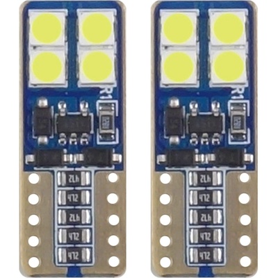 AMiO LED žiarovky CANBUS 8SMD 2835 T10e (W5W) White 12V/24V