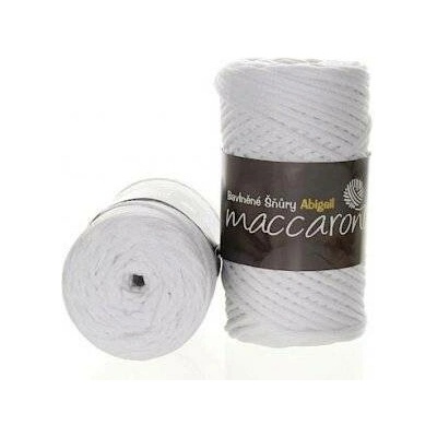 Maccaroni Abigail 3 mm bílá