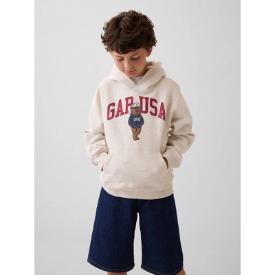 GAP detská mikina Brannan Bear VintageSoft s logom sivá