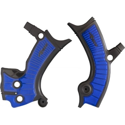 RACETECH (RTECH) kompletní kryty rámu BI-MATERIAL SUPER GRIP YAMAHA YZF 250 19-21, YZ-FX 250 20-21, YZF 450 18-21, YZ-FX 450 19-21, WRF 250 20-21, WRF 450 19-21 barva černá modrá