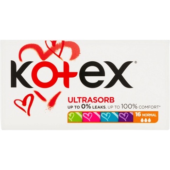 Kimberly - Clark Тампони KOTEX (16 бр. /KRA) ULTRA SORB NORM
