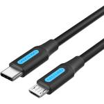 Vention USB-C 2.0/M - Micro B/M, 1, 5 м, (2A, черен), кабел
