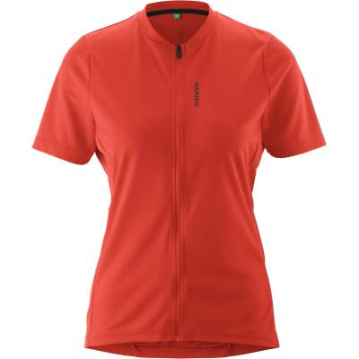 Gonso Дамска фланелка с къс ръкав за колоездене Gonso Women's Sitivo Jersey Green Cycling jersey - Paprika Flame - размер 44 (EU) (156-2901-0216)