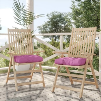 Image 1 of vidaXL Палетна възглавница, розова, 60x60x12 см, текстил (360467)