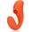 Loveline G-Spot Vibrator with Clitoral Pulse Wave Untamed Orange