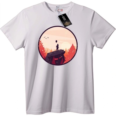 NOONEBRAND Тениска Залез Балонно Приключение - L, Black