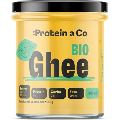 Protein a Co ProteinaCo BIO Ghí přepuštěné máslo bez laktózy 340 ml 280 g
