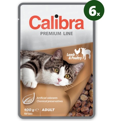 Calibra Cat Premium Adult Lamb & Poultry 6 x 100 g