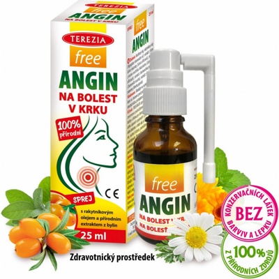 Terezia Company FreeANGIN spray na bolest v krku 25 ml